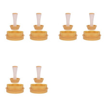 6X Molde para Conchas de Tarta, Compactador de Pastelería, Compactador de Tarta, Tartaleta Redonda/Tartas, Herramienta para Hornear