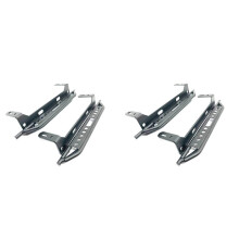 4pcs Metal Pedals Side Steel Sliders Footboard for 1/10 /TRX4/ T4 RC Crawler Car Accessories