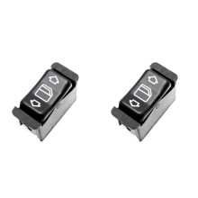 2X Elektrische Zijruitbedieningsschakelaarknop 1268206310 voor 420SEL 1986 1987 1988 1989 1990 1991