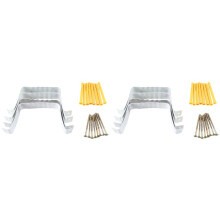 Downspout Adapter Gutter Downspout Strap 3X4 Leader Strap 3X4 (8 Pack) (White)