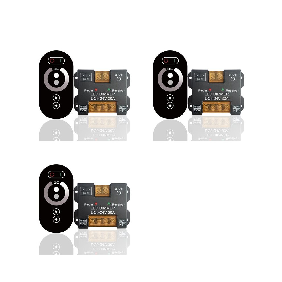 3X Rf 30A Touch Dc12v Dc24v Single Color Controller Led Dimmer For Led Lights 6032793646909