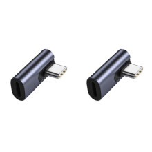 2X Adaptador de Teléfono Móvil PD Convertidor de Carga Rápida Iluminación Adaptador Hembra una Tipo C Macho para Cable de Datos de Teléfono