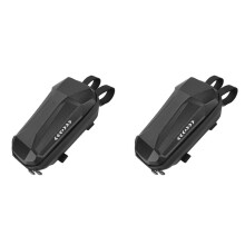 2X Elektrische Scooter Voortas Waterdichte EVA Hard Shell Tassen Reflecterende Stuur Ophangtas Opbergtas 3L