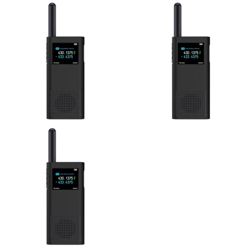 3X for  Walkie Talkie 2S Protective Case Silicone Cover Interphone Protective Shell Anti-Drop Accessories,Black