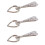 3Pièces Décapsuleur Coeur Argent Événement Mariage Cadeau 7