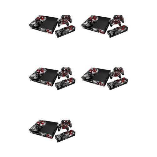 5X  Red Decal Skin Sticker Protector for  ONE Controller Console