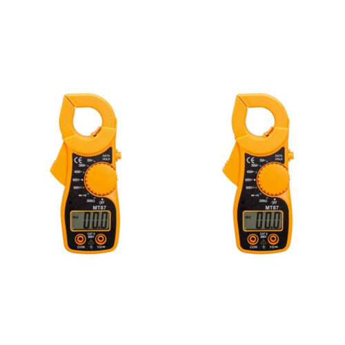 2X Digital Clamp Meter /AC Voltage Multimeter Ammeter Resistance Tester Automatic Range Multimeter MT87