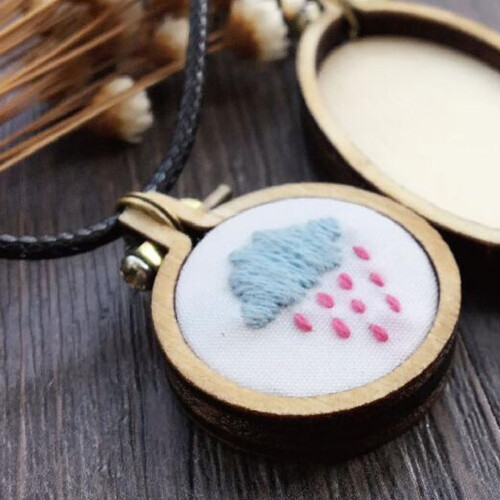 Mini Borduurring Beige Voor Kruissteekdecoratie 2