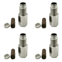 4X Sensor de Oxígeno O2 M18X1.5 Extensor Espaciador Adaptador Bung Convertidor Catalítico CEL Eliminador Accesorios de Coche