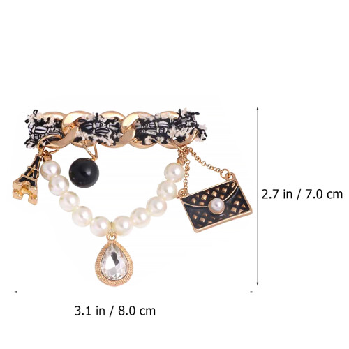 1 Vrouw Broche Legering Glanzende Parel Corsage 1