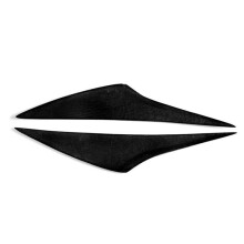 Car Front Headlight Eyebrow Light Eyelid Eyebrow Carbon Fiber Trim for 3 2014-2016