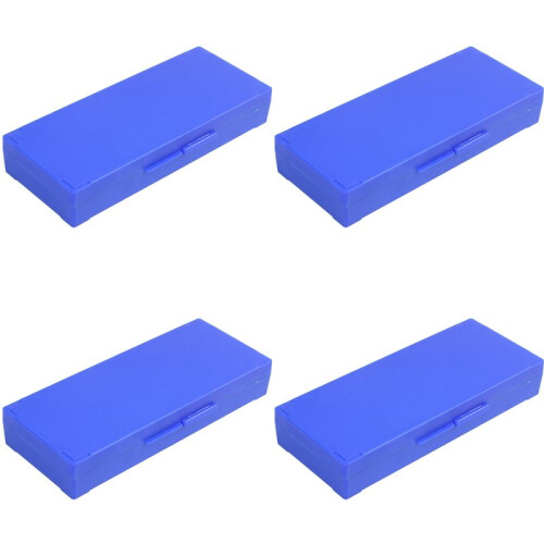 4X Plastic 50-Place Microslide Slide Microscope Box,