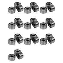 100Pcs Roulement à Billes Radial Métrique Blindé en Métal de Protection de Métal Miniature en Caoutchouc Modèle: 692 Zz 2X6X3Mm