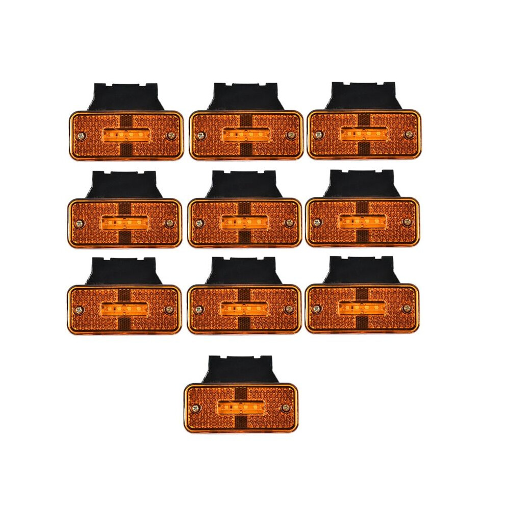 10Pcs 12V 24V Clearance Turn Signal Warning Tail For Car Truck Trailer Led Side Light 6033105715733