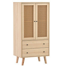 Buffet sideboard 2 portes 2 tiroirs rangement salon salle a manger TV meuble 60cm large
