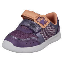 (Purple, UK 6 Infant) Girls Clarks Light Weight Casual Trainers With Esmerelda Sea-Unicorn Motif Ath Horn T - G Fit