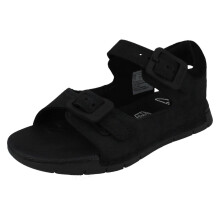 (Navy, UK 8 Child) Kids Clarks Double Buckle Sandals Baha Beach K - G Fit