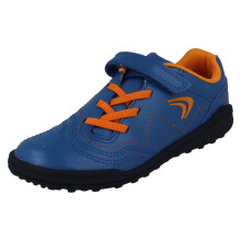 (Blue, UK 9 Child) Boys Clarks Casual Trainers Award Fly K - F Fit