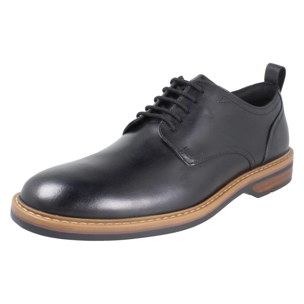 Clarks Men's Black Aldwin Lace Leather - Size 9 - Image 2