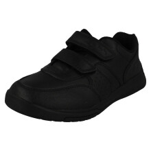 (Black, UK 11.5 Child) Childrens Clarks Hook And Loop Trainers Cica Star Orb K - H Fit