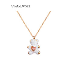 Swarovski Teddy Sparkling Teddy Bear Heart Necklace Pendant - Gift with Box