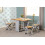Seconique Seconique Santos Butterfly Dining Set in GreyDistressed Waxed Pine 5