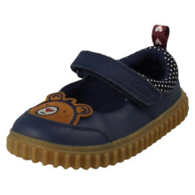 (Navy, UK 7.5 Infant) Girls Clarks First Walking Shoes Cove Beam - G Fit