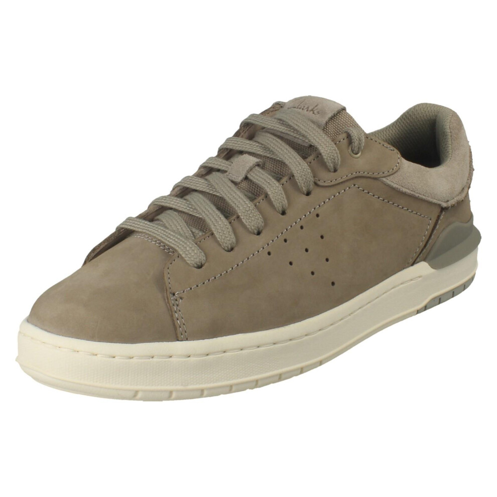 Clarks (Grey, Uk 9.5) Mens Casual Lace Up Shoes Courtlite2 Run - G Fit