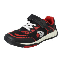 (Black, UK 7 Infant) Unisex Childrens Clarks Hook and Loop Casual Trainers Cica Star Flex K - F Fit
