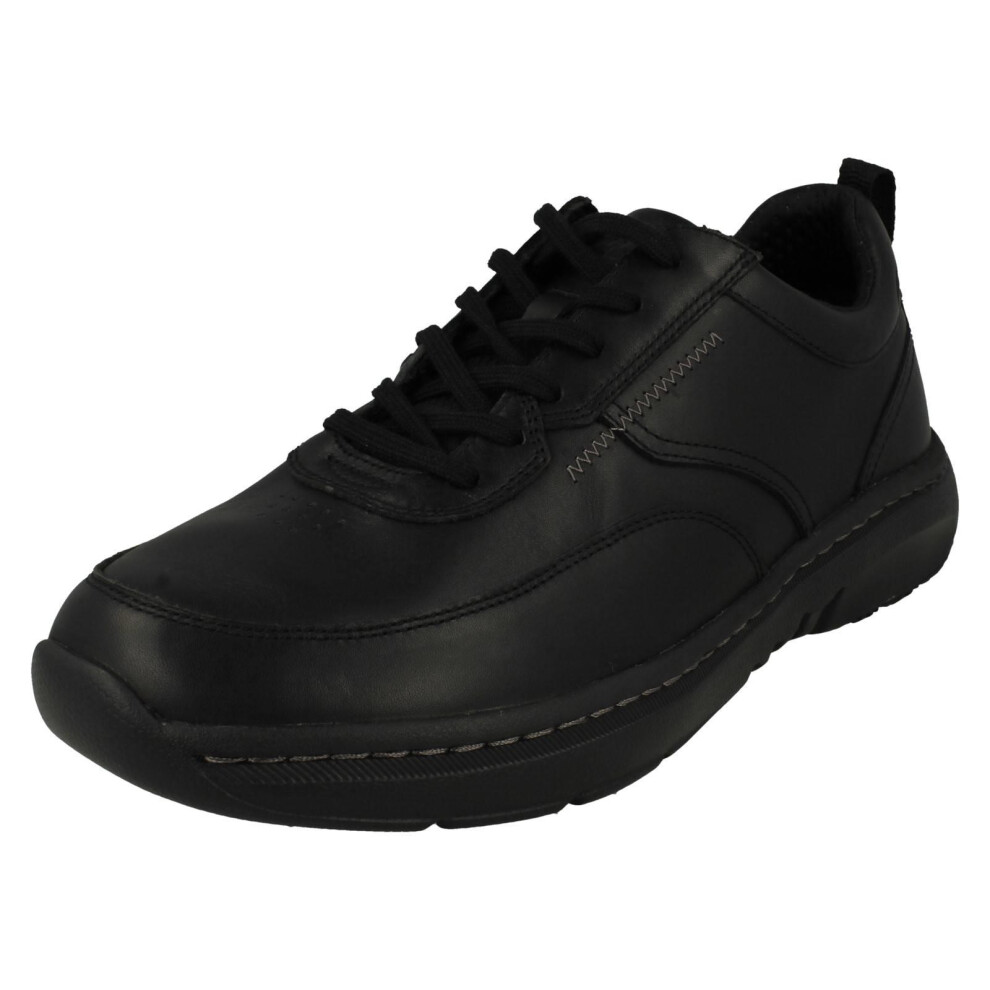 Clarks (Black, Uk 7) Mens Lace Up Casual Shoes Pro Lace - H Fit