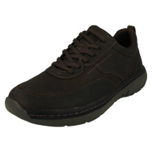 (Brown, UK 8.5) Mens Clarks Lace Up Casual Shoes Clarks Pro Lace - H Fit