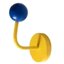 1PC Color Magnetic Hook No Punch Magnetic Hook Kitchen Bathroom Door Refrigerator Strong Traceless Decoration B