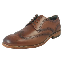 (Tan, UK 11) Mens Clarks Formal Lace Up Brogues Shoes Craft James Tip - G Fit