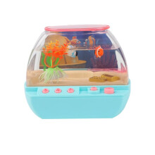 Artificial Aquarium Toy Cartoon Lovely Simulation Fish Tank with Music Electric Music Interactive Aquarium Toys