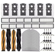50PCS for D20 / D20 Vacuum Main Side Brushes Filters Mop Cloths Dust Bags Spare Parts