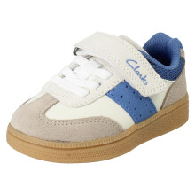 (White, UK 12 Child) Childrens Clarks Unisex Trainers CypressStep - G Fit