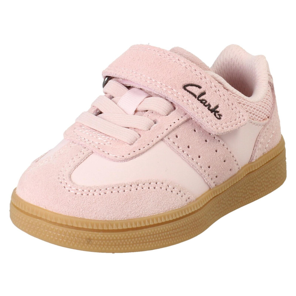 Clarks (Pink, Uk 9 Child) Childrens Unisex Trainers Cypressstep - G Fit