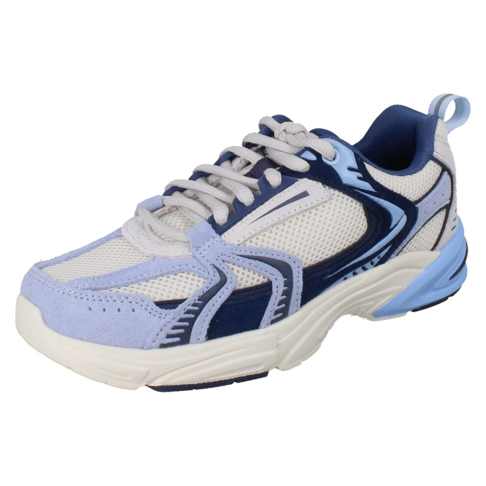 Clarks (Blue, Uk 12 Child) Unisex Childrens Trainers Crafton Vibe - G Fit