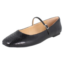 (Black, UK 5.5) Ladies Clarks Mary Jane Ballerina Flat Shoes Emelina Gem - D Fit