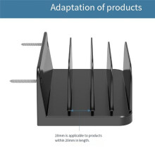 For Tablet/Mobile Phone Wall Mount Storage Charging Stand 4 Slots Design Wall Charging Station White