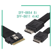 Cable Estandarizado SlimSAS SFF-8654 8X A Oculink SFF-8611 4X 4ix2 para una Fácil Instalación y Uso Prolongado.