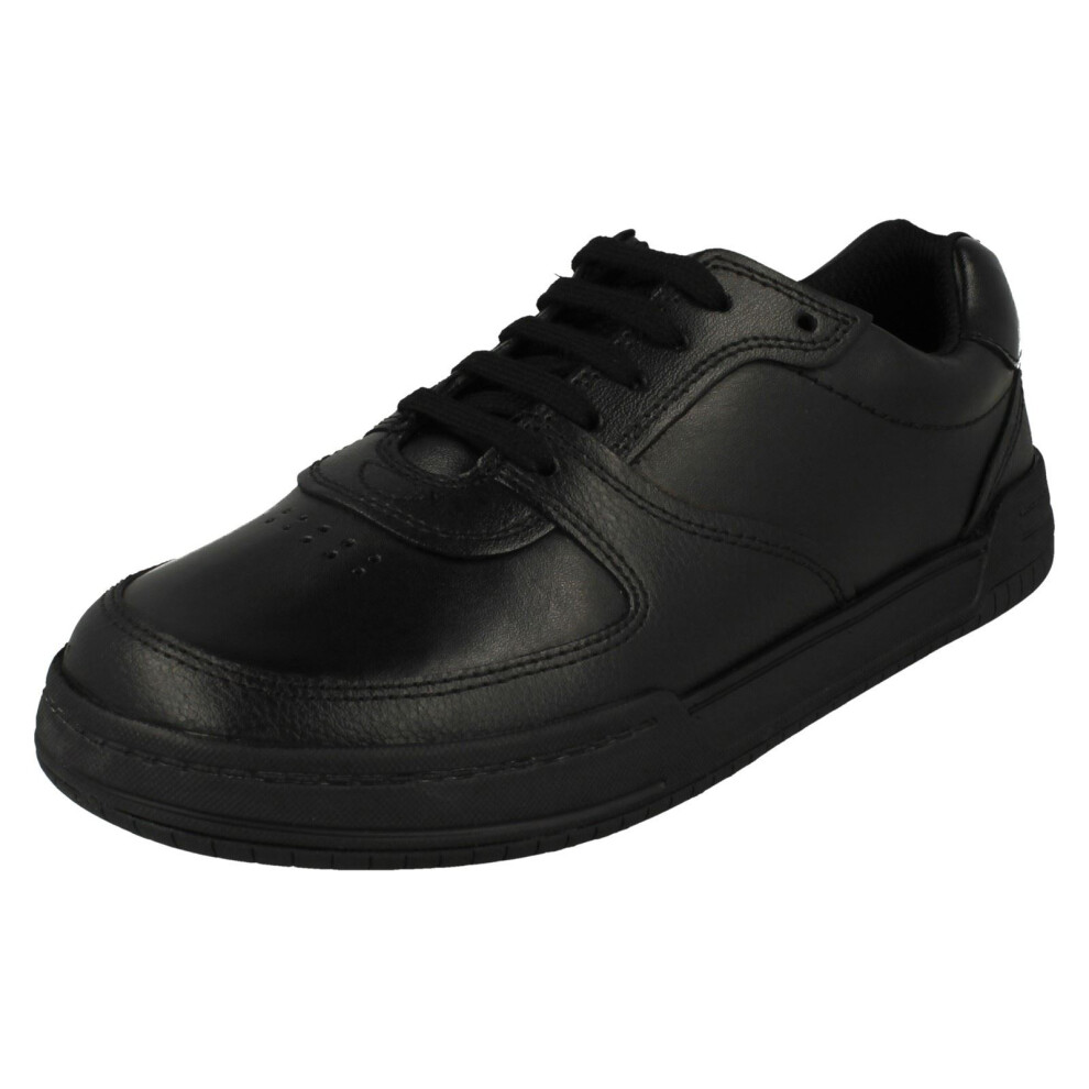 Clarks (Black, Uk 4.5 Child) Senior Boys Relaxed Style Lace Up School Shoes Fawn Lay Y - G Fit