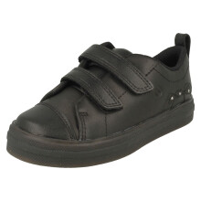 (Black, UK 9 Child) Boys Clarks Light Up Ant Detailed Shoes Flare Bright T - F Fit