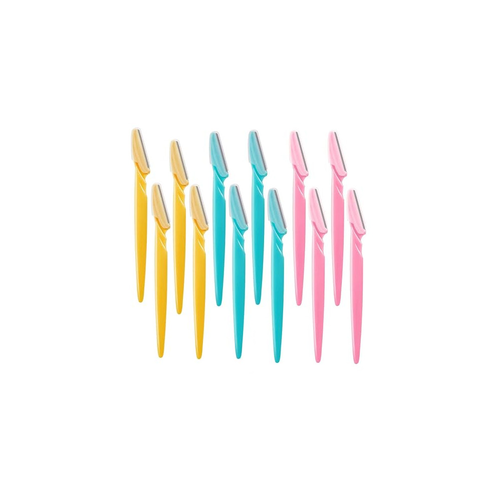 Inge 12 Pcs Facial Razor | Eyebrow Razors | Face Razors | Dermaplane Blades For Face | Men And Women | Removes Peach Fuzz