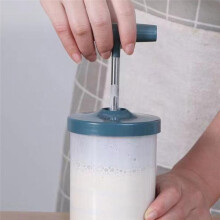 Plastic Cream Manual Whipper Maker Diy Whipped Cream Dispenser for Cake Decorating Dressings Frothy Drinks
