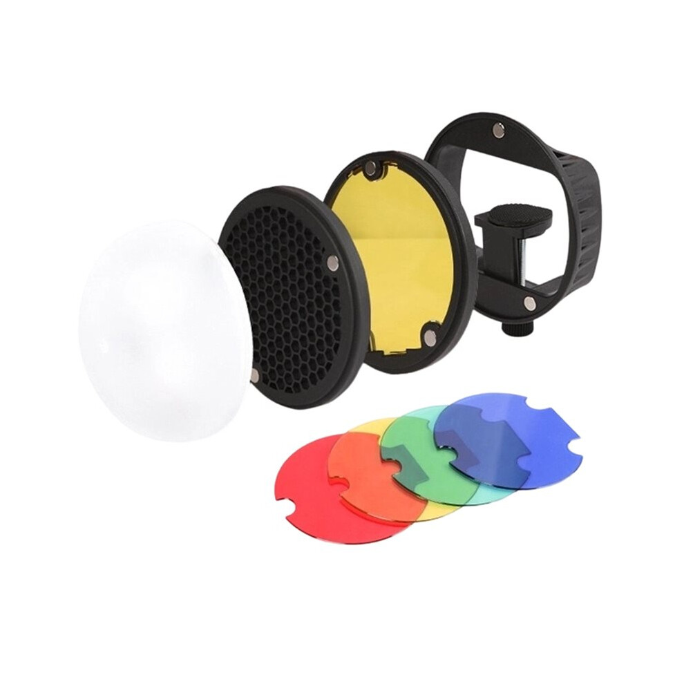 Color Filter Reflector Honeycomb Diffuser Photo Accessories Kit For Yongnuo Flash Replace Vs Ak-R1 Light 4713004394858