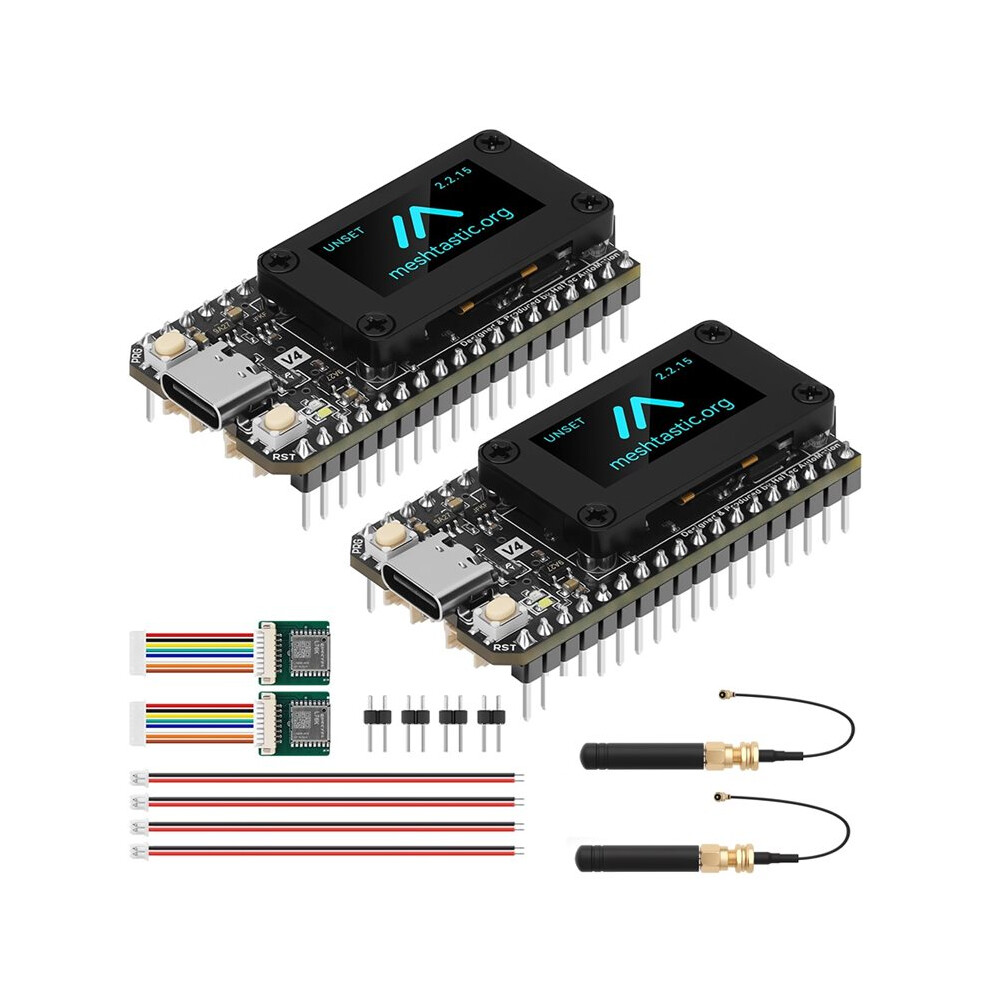 2Pcs Heltec LoRa 32 V4 Meshtastic Dev-Board W/GPS ESP32-SX1262 0.96inch ...