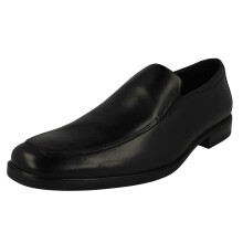 (Black, UK 8.5) Mens Clarks Lightweight Cushion Plus Slip On Shoes Howard Edge - H Fit