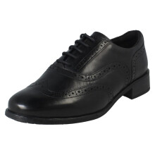 (Black, UK 7) Ladies Clarks Lace Up Smart Brogue Shoes Havisham Oak - E Fit