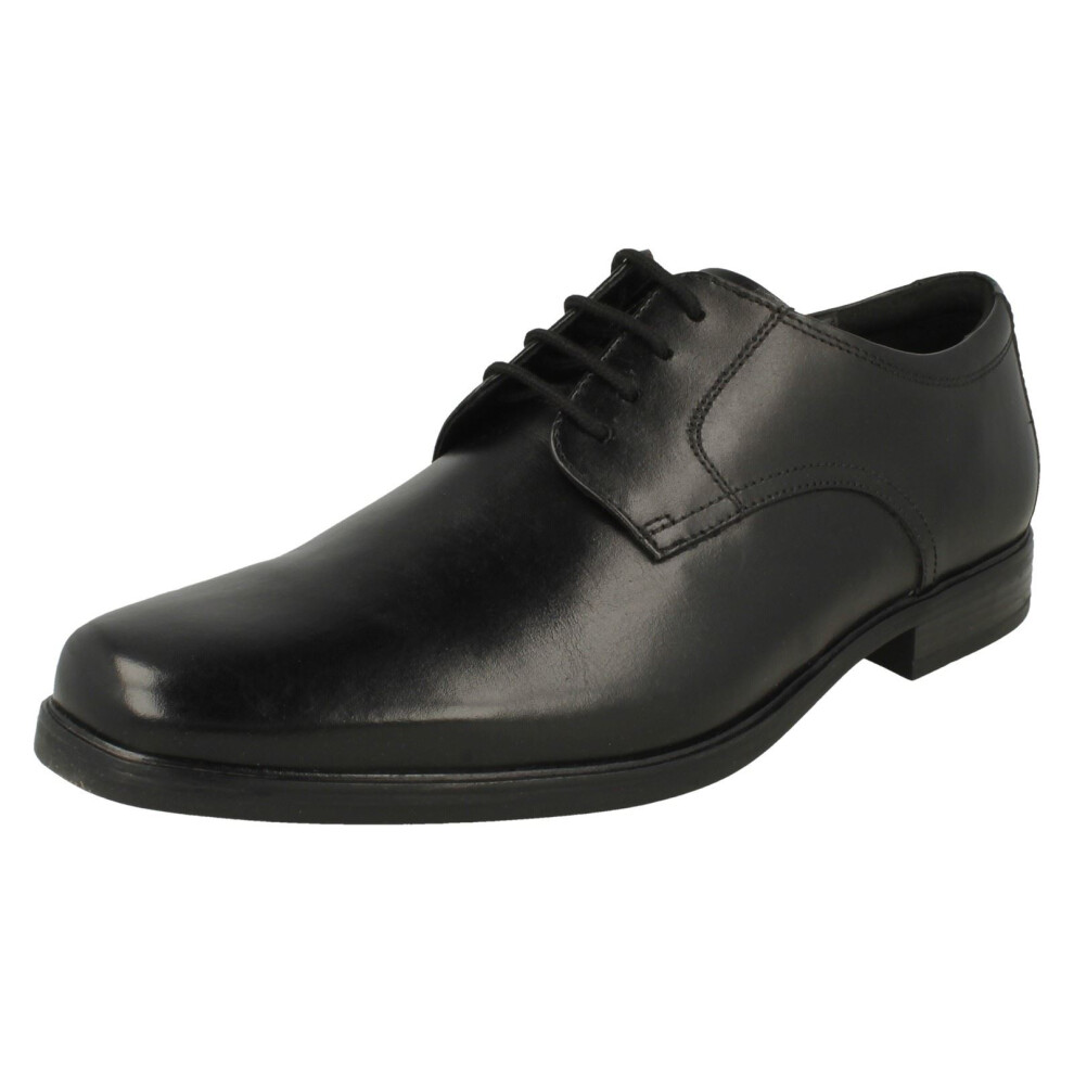 Clarks (Black, Uk 9.5) Mens Lace Up Derby Shoes Howard Walk - H Fit